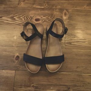 Black and Brown Sandals